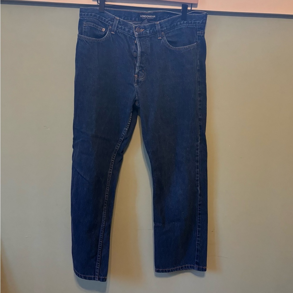 LONDONJEAN Classic Blue Straight Jeans